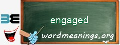WordMeaning blackboard for engaged